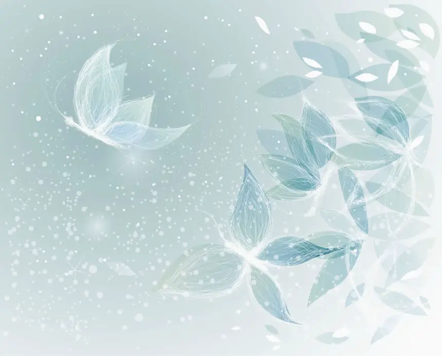 Mariposa blanca simbolizando el mundo espiritual