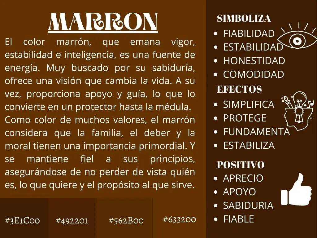 SIGNIFICADO DEL COLOR MARRON 2