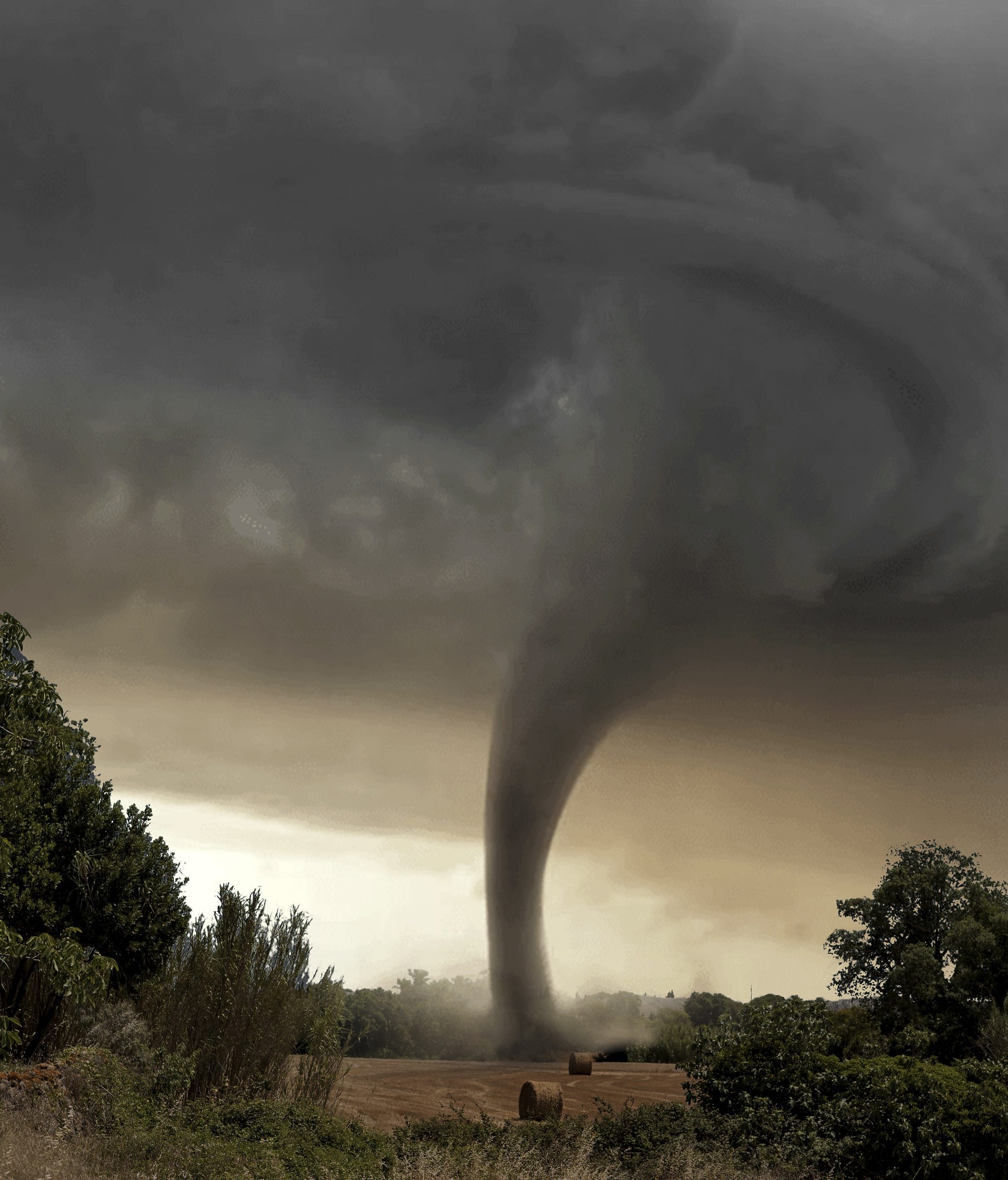 El sueño de un tornado negro puede representar tanto la muerte como un estrés intenso
