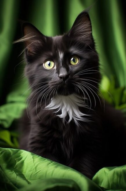 En el ámbito espiritual, el gato negro puede ser visto como un guía y protector